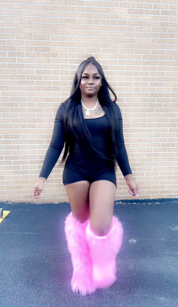 Knee High Fur Boots